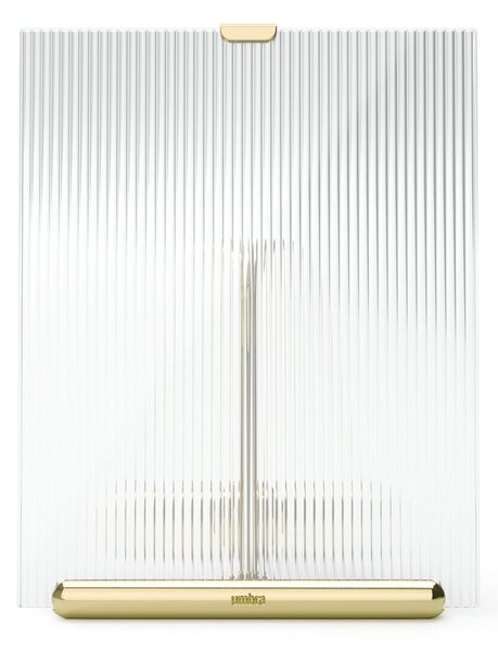 Skleněný stojací rámeček ve zlaté barvě 16x20 cm Flute – Umbra