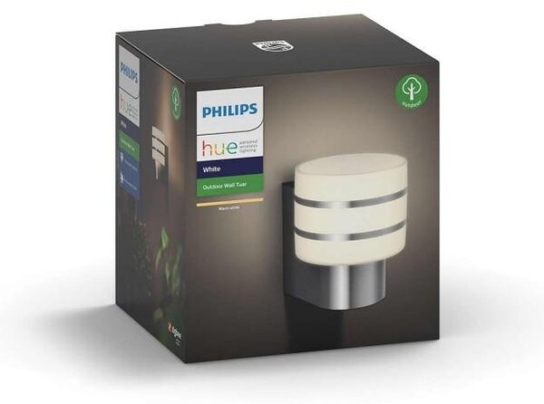 PH 17404/47/P0 Hue White Venkovní nástěnné svítidlo Philips Tuar 17404/47/P0 nerez, 2700K - PHILIPS HUE (915005561501)