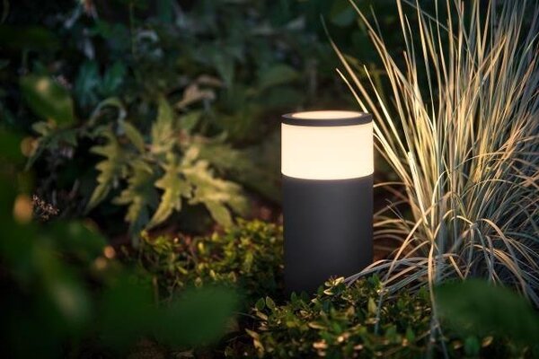 PH 17420/30/P7 Hue LED White and Color Ambiance Venkovní sloupkové svítidlo Philips Calla 17420/30/P7 černé, 25 cm, 24V DC - PHILIPS HUE (915005630301)