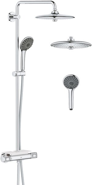 Grohe Vitalio Joy sprchová sada na stěnu s termostatem s dešťovou sprchou StarLight Chrome 26403002