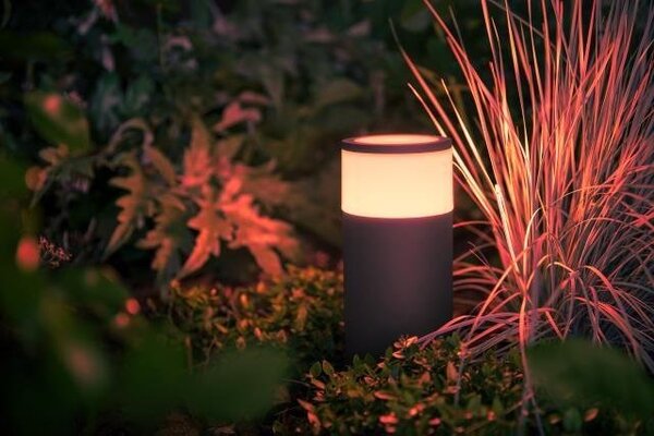 PH 17420/30/P7 Hue LED White and Color Ambiance Venkovní sloupkové svítidlo Philips Calla 17420/30/P7 černé, 25 cm, 24V DC - PHILIPS HUE (915005630301)