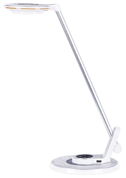 LED stolní lampa CORVUS se stmívačem Kov Bílá/Stříbrná