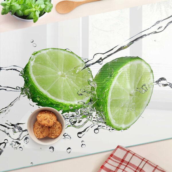 Krájecí prkénko skleněné Citrony ve vodě ddk-nr-wm-00007059