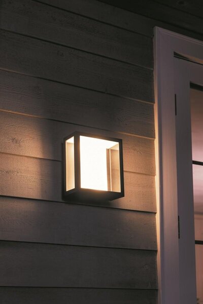 PH 17430/30/P7 Hue LED White and Color Ambiance Venkovní nástěnné svítidlo Philips Impress 17430/30/P7 černé 2200K-6500K RGB - PHILIPS HUE (915005730801)