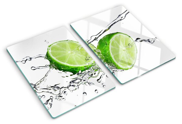 Krájecí prkénko skleněné Citrony ve vodě ddk-nr-wm-00007059