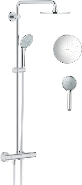 Grohe Euphoria sprchová sada na stěnu s termostatem s dešťovou sprchou StarLight Chrome 27964000