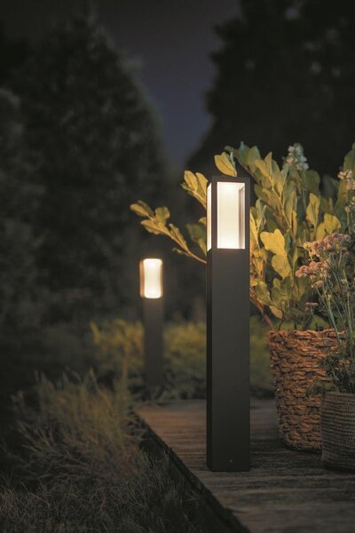 PH 17432/30/P7 Hue LED White and Color Ambiance Venkovní sloupkové svítidlo Philips Impress 17432/30/P7 černé 77cm 2200K-6500K RGB - PHILIPS HUE (915005731101)