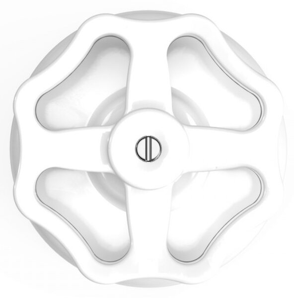 Creative cables Spínač/přepínač v bílé porcelánové variantě s knoflíkem Barva: Bílá