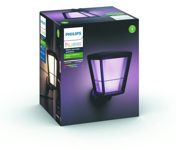 PH 17439/30/P7 Hue LED White and Color Ambiance Venkovní nástěnné svítidlo Philips Econic 17439/30/P7 černé 2200K-6500K RGB - PHILIPS HUE (915005732101)