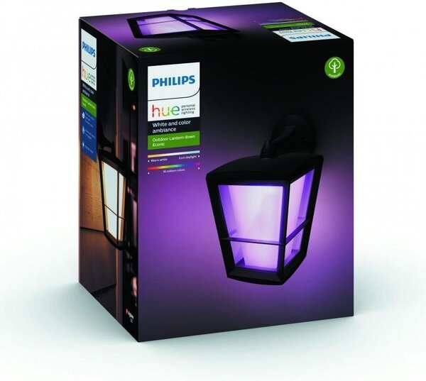 PH 17440/30/P7 Hue LED White and Color Ambiance Venkovní nástěnné svítidlo Philips Econic 17440/30/P7 černé 2200K-6500K RGB - PHILIPS HUE (915005732301)