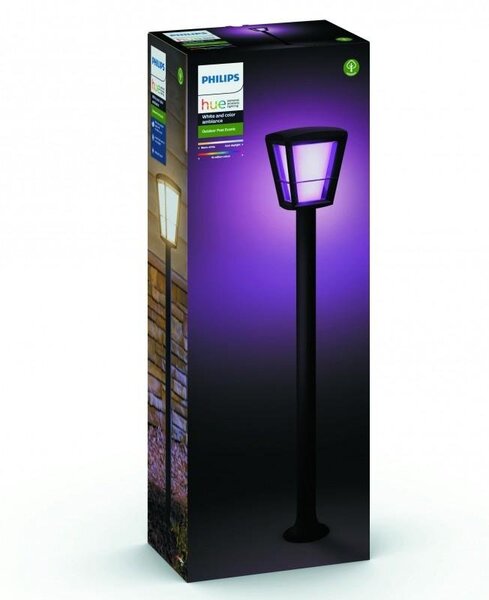 PH 17442/30/P7 Hue LED White and Color Ambiance Venkovní sloupkové svítidlo Philips Econic 17442/30/P7 černé 100cm 2200K-6500K RGB - PHILIPS HUE (915005732701)