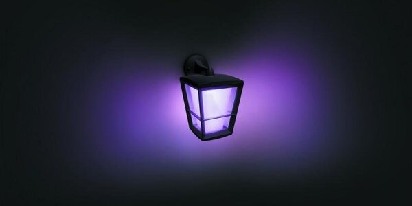 PH 17440/30/P7 Hue LED White and Color Ambiance Venkovní nástěnné svítidlo Philips Econic 17440/30/P7 černé 2200K-6500K RGB - PHILIPS HUE (915005732301)