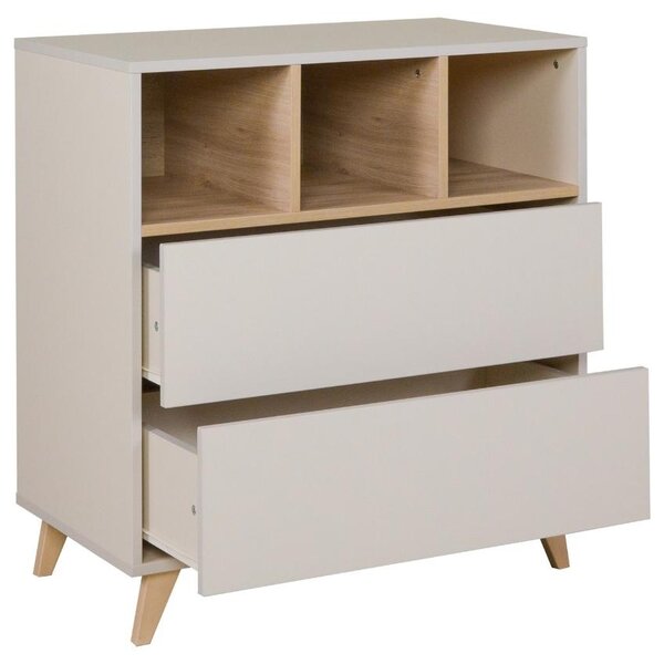 Béžová přebalovací komoda Quax Loft 86 x 48 cm