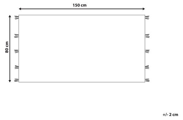 Koberec ARGAVAND Béžová 80 x 150 cm Vlna Kelim