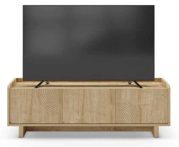 TV stolek v dekoru dubu v přírodní barvě 140x45x40 cm Daira – Marckeric