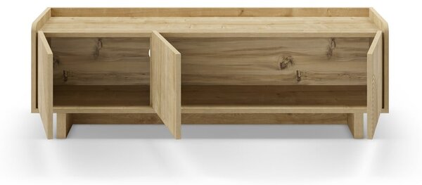 TV stolek v dekoru dubu v přírodní barvě 140x45x40 cm Daira – Marckeric