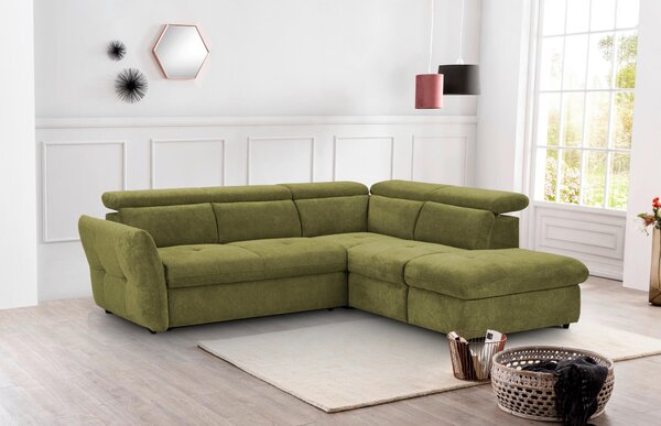 ROHOVÁ SEDAČKA, textil, zelená Stylife - Sedací soupravy