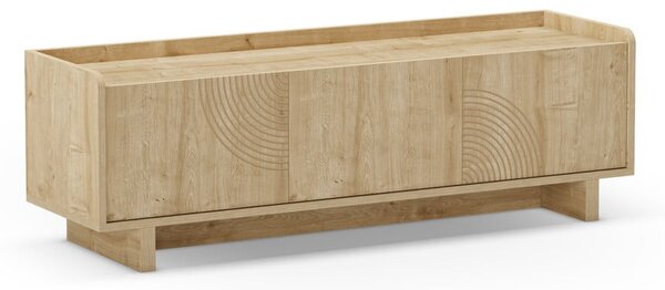 TV stolek v dekoru dubu v přírodní barvě 140x45x40 cm Daira – Marckeric