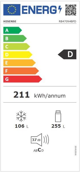 Lednice Hisense RB470N4BFD (D)