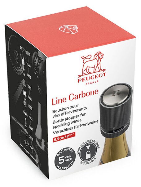 Zátka na perlivé víno PEUGEOT LINE Carbon 210830