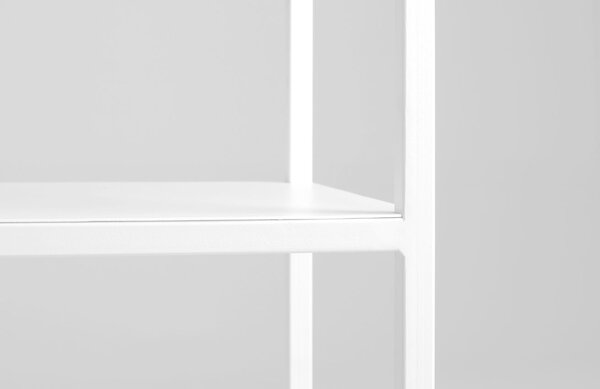 Nordic Design Bílý kovový regál Hypper 100 x 110 cm