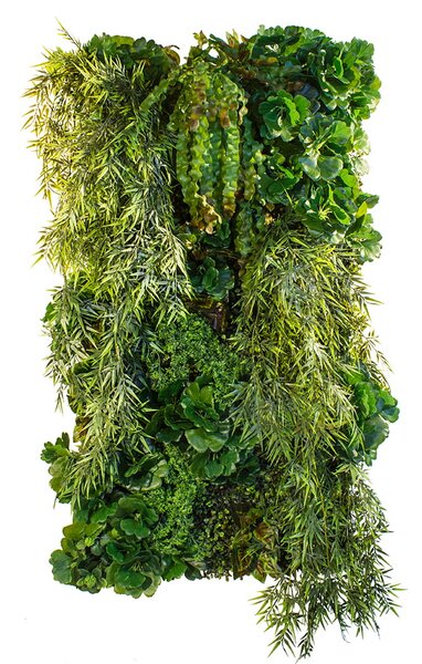 Vertikální zahrada z umělých rostlin STUDIOGREEN model 8, 50x100cm