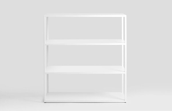 Nordic Design Bílý kovový regál Hypper 100 x 110 cm