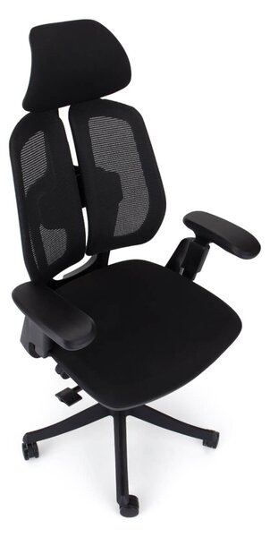 Ergonomická kancelářská židle Liftor Active, černá (textil + síťovina)