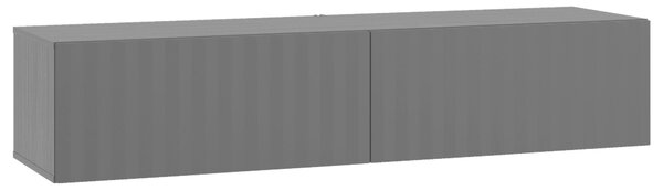 TV STOLEK, černá, bílá, vysoce lesklá bílá, 154/32/42 cm Xora - Komody bílé