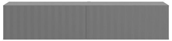 TV STOLEK, černá, bílá, vysoce lesklá bílá, 154/32/42 cm Xora - Komody bílé