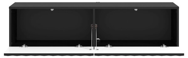 TV STOLEK, černá, 128/32/42 cm Xora - Černé komody