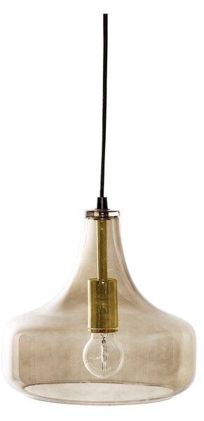 Hnědé závěsné svítidlo se skleněným stínidlem ø 25,5 cm Yuser – Bloomingville