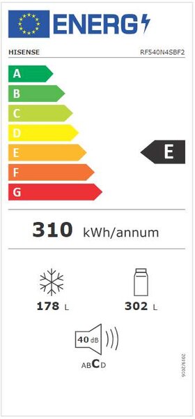 Americká lednice HISENSE RF540N4SBF2 (E)