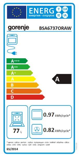 Vestavná trouba GORENJE BSA6737ORAW (A)