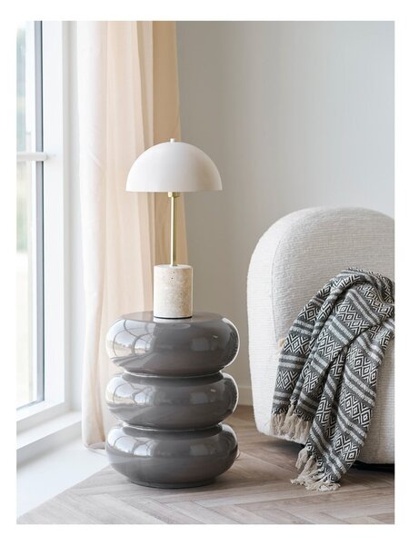 Béžová stolní lampa s kovovým stínidlem (výška 45 cm) Sheffield – House Nordic