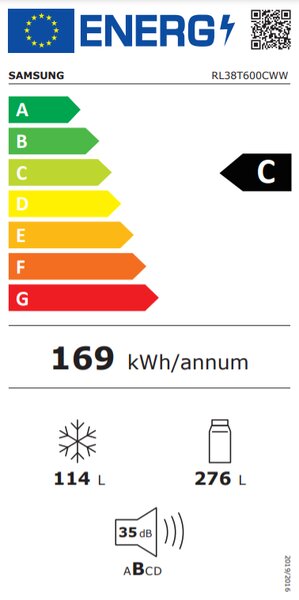 Lednice Samsung RL38T600CWW/EF (C)