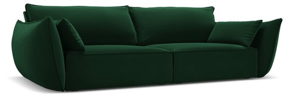 Tmavě zelená sametová pohovka 208 cm Vanda – Mazzini Sofas