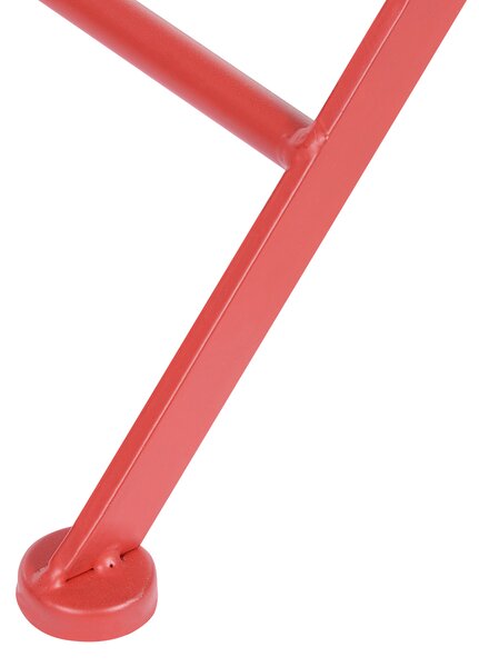 Bistro stolek SCARIO 70 cm 70 cm Kov Červená