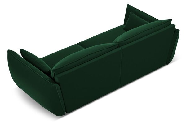 Tmavě zelená sametová pohovka 208 cm Vanda – Mazzini Sofas