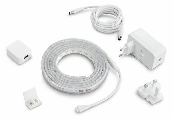 PH 8718699703424 Hue LED Pásek White and Color Ambiance 2m Lightstrips plus Philips BT 8718699703424 25W 1600lm 2000-6500K RGB, bílý se základnou a Bluetooth - PHILIPS (929002269101)