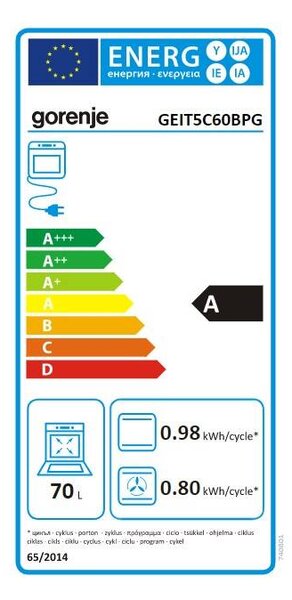 Sporák Gorenje GEIT5C60BPG (A)