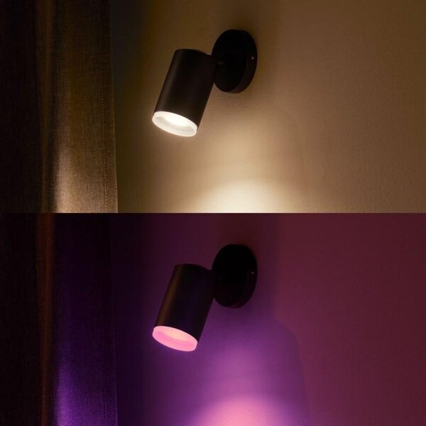 PH 50631/30/P7 Hue Fugato Bluetooth SVÍTIDLO BODOVÉ GU10 5,7W 350lm 2000-6500K, černá - PHILIPS HUE (915005761201)