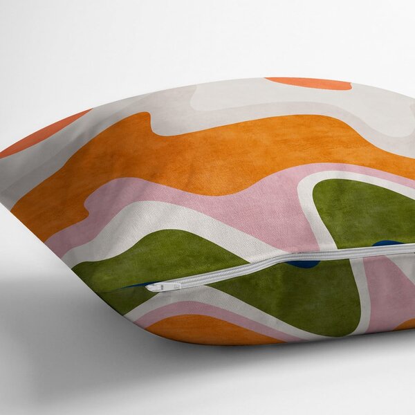 Povlak na polštář 43x43 cm Squiggly Orange – Mila Home