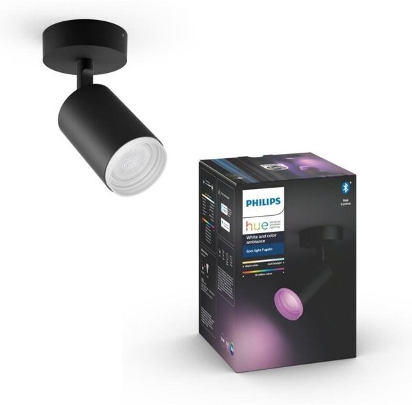 PH 50631/30/P7 Hue Fugato Bluetooth SVÍTIDLO BODOVÉ GU10 5,7W 350lm 2000-6500K, černá - PHILIPS HUE (915005761201)