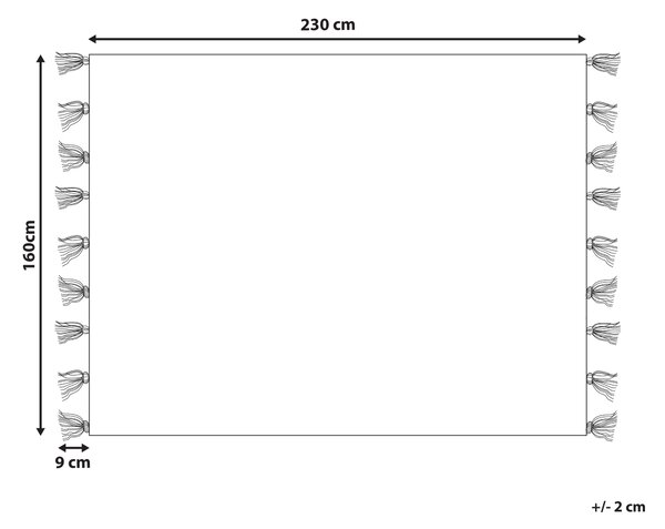 Koberec AYGEZARD Pestrá 160 x 230 cm Vlna Kelim