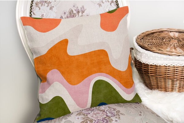 Povlak na polštář 43x43 cm Squiggly Orange – Mila Home