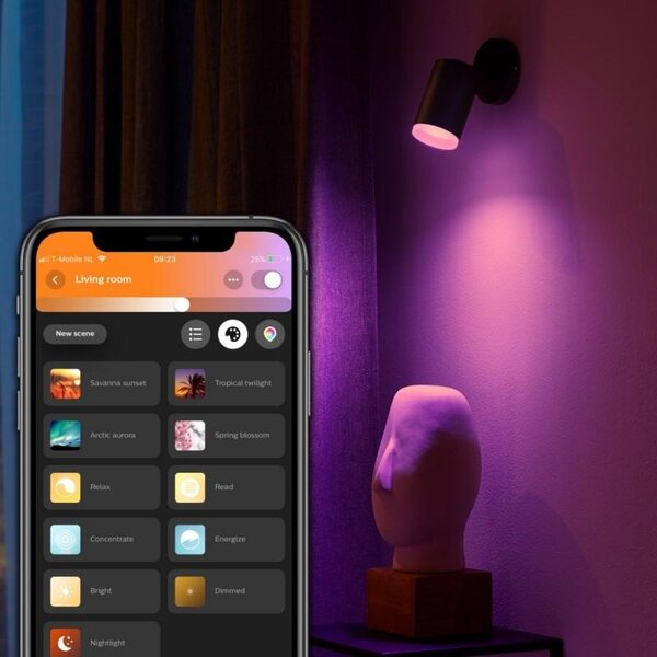 PH 50631/30/P7 Hue Fugato Bluetooth SVÍTIDLO BODOVÉ GU10 5,7W 350lm 2000-6500K, černá - PHILIPS HUE (915005761201)