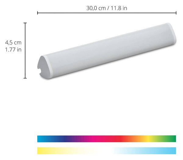 WiZ Stolní lampa LED Light Bar, jedno balení, stmívatelný, Bílá / opál, Obývací pokoj / jídelna, Plast, Moderní