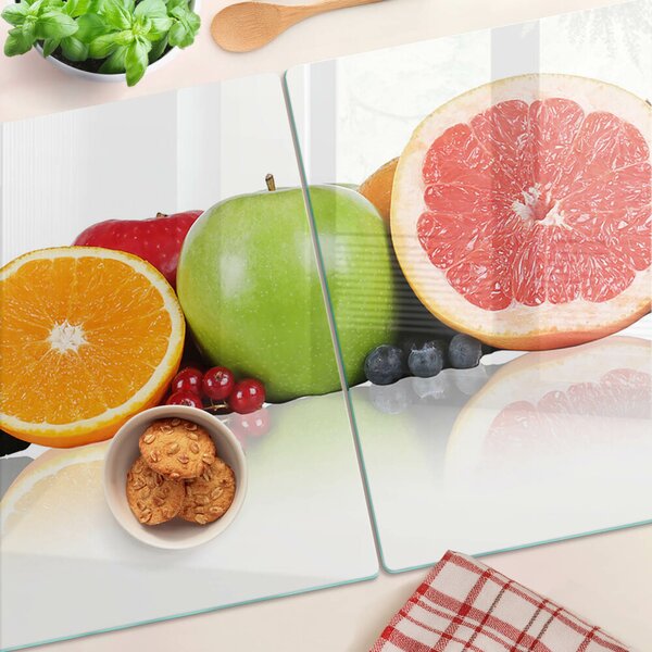 Skleněné krájecí prkénko Citrusové plody v pastelových barvách ddk-nr-wm-00007093