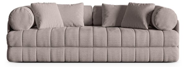 Šedobéžová rozkládací pohovka z textilie bouclé 206 cm Kemi – Cosmopolitan Design
